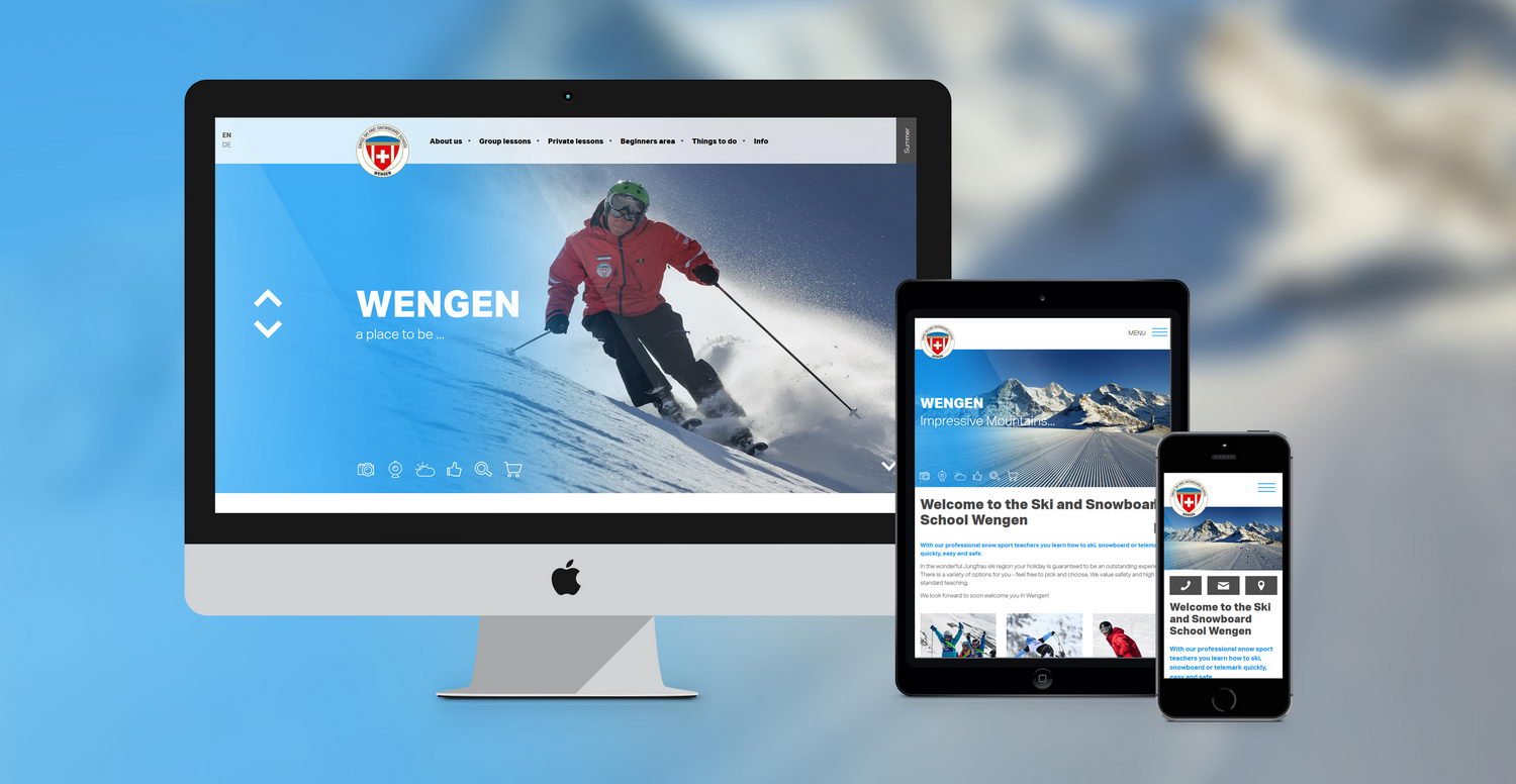Responsive Design Ski School Wengen