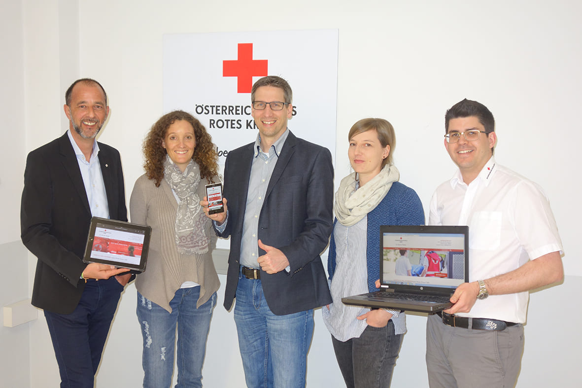 Red Cross Telfs with new website by Waldhart Software